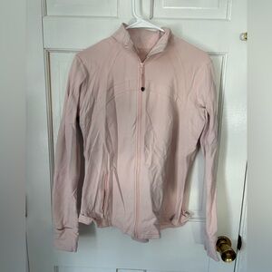Lululemon Define Jacket in Pink Mist / Strawberry Milkshake Baby Ballet, Size 16